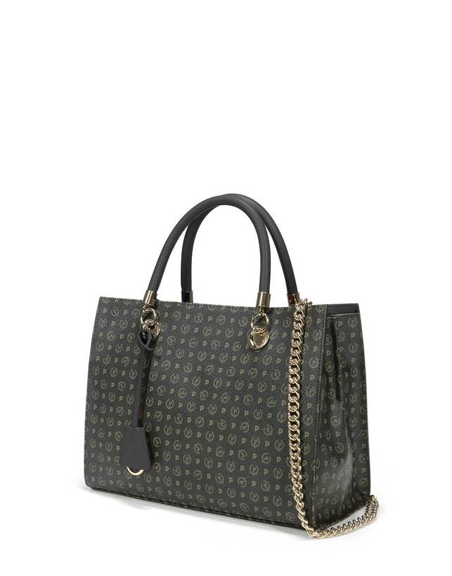 Pollini Shopping Bag Heritage Logo Classic Nero/nero Fino Al -60%