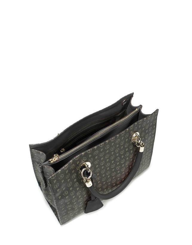 Pollini Shopping Bag Heritage Logo Classic Nero/nero Fino Al -60%