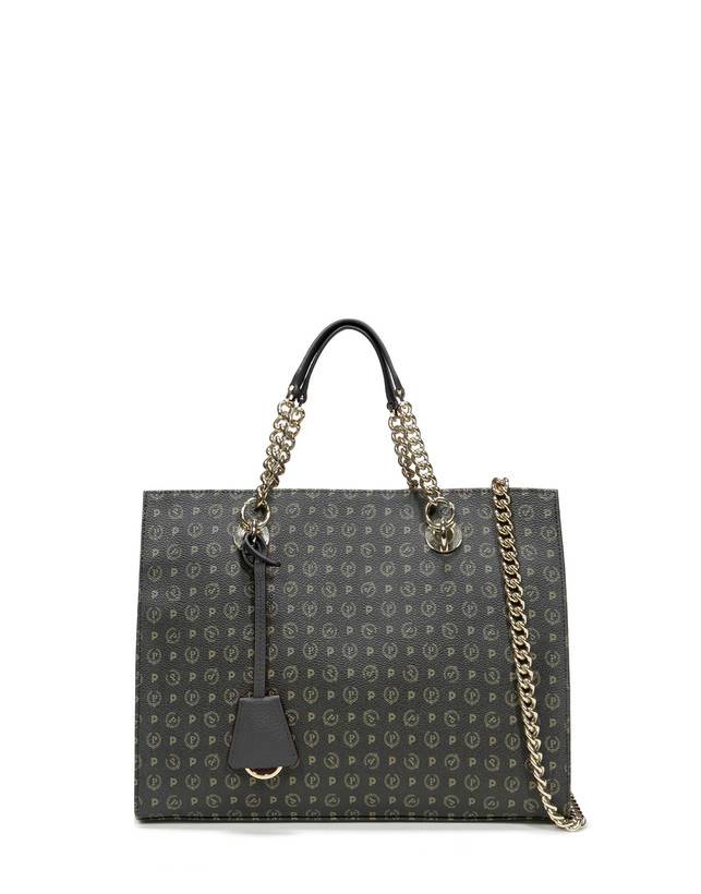 Pollini Shopping Bag Heritage Logo Classic Nero/nero Fino Al -60%