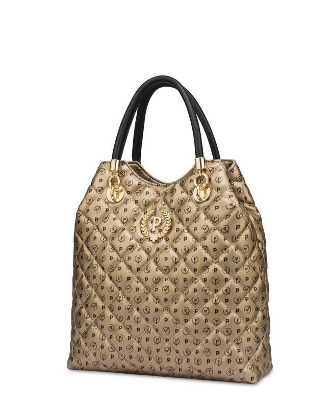 Pollini Borsa Doppio Manico Heritage Matelassé Oro/nero Novità