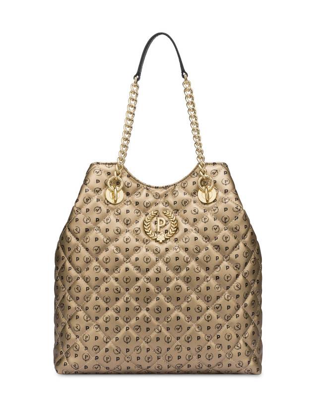 Pollini Borsa Doppio Manico Heritage Matelassé Oro/nero Novità