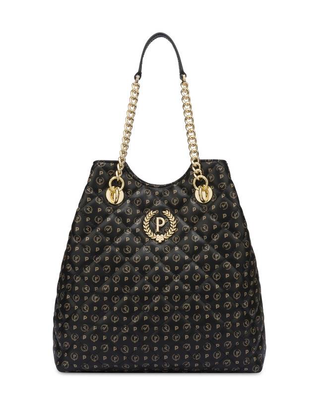 Pollini Borsa Doppio Manico Heritage Matelassé Nero/nero Presa