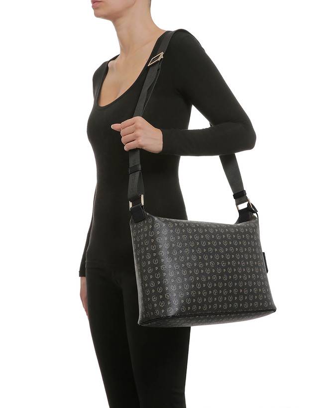 Pollini Borsa Hobo Heritage Logo Classic Nero/nero Offerta