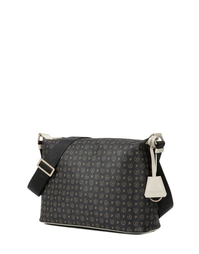 Pollini Borsa Hobo Heritage Logo Classic Nero/avorio Economico