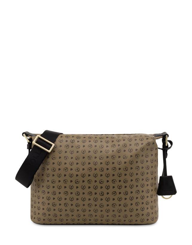 Pollini Borsa A Spalla Heritage Soft Touch Taupe/nero Saldi