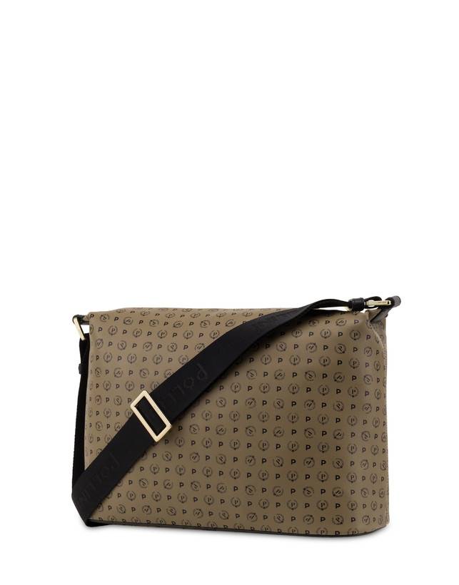 Pollini Borsa A Spalla Heritage Soft Touch Taupe/nero Saldi