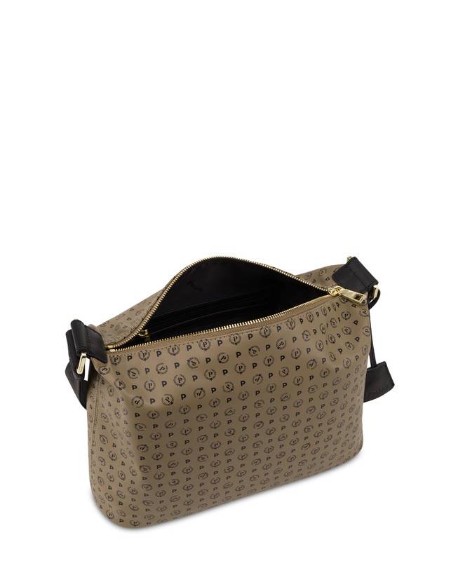 Pollini Borsa A Spalla Heritage Soft Touch Taupe/nero Saldi