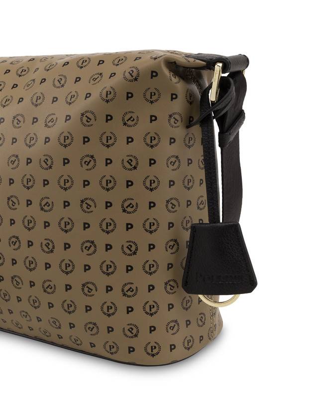 Pollini Borsa A Spalla Heritage Soft Touch Taupe/nero Saldi