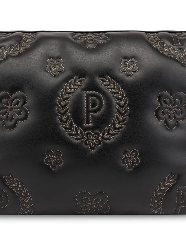Pollini Borsa A Spalla Puffy Heritage Nero/nero/nero Offerte