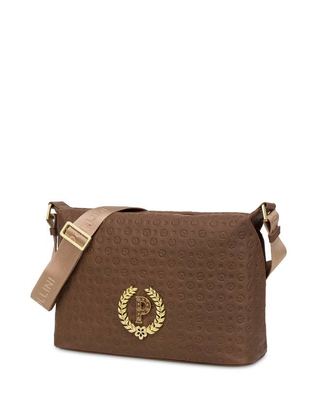 Pollini Borsa A Spalla Con Tracolla Regolabile Heritage Logo Embossed Marrone Hotsell