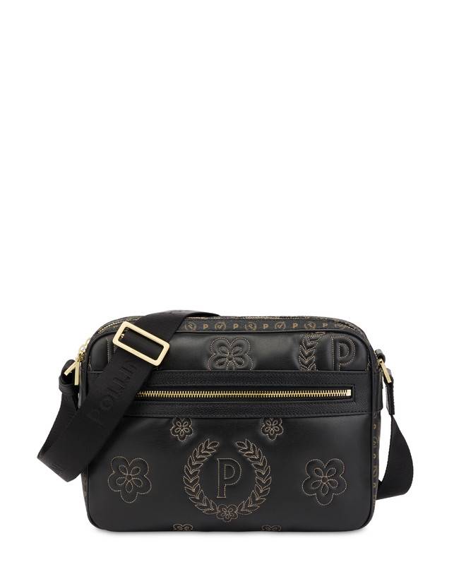 Pollini Borsa A Tracolla Puffy Heritage Nero/nero/nero Vendita Economica