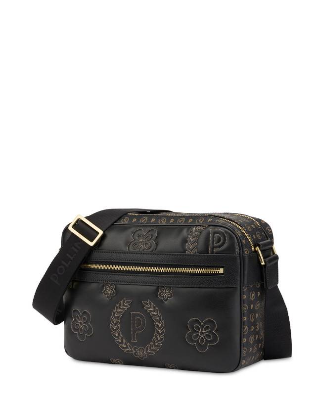 Pollini Borsa A Tracolla Puffy Heritage Nero/nero/nero Vendita Economica