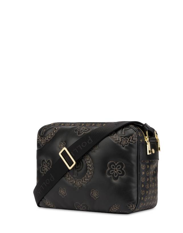 Pollini Borsa A Tracolla Puffy Heritage Nero/nero/nero Vendita Economica