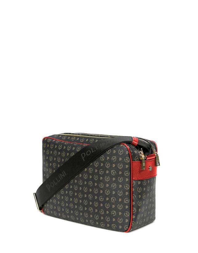 Pollini Borsa A Spalla Heritage Logo Classic Nero/lacca Vendite Flash