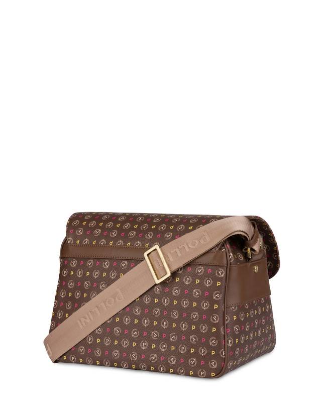 Pollini Borsa A Spalla Multitasche Heritage Logo Classic Multicolor/marrone Negozio