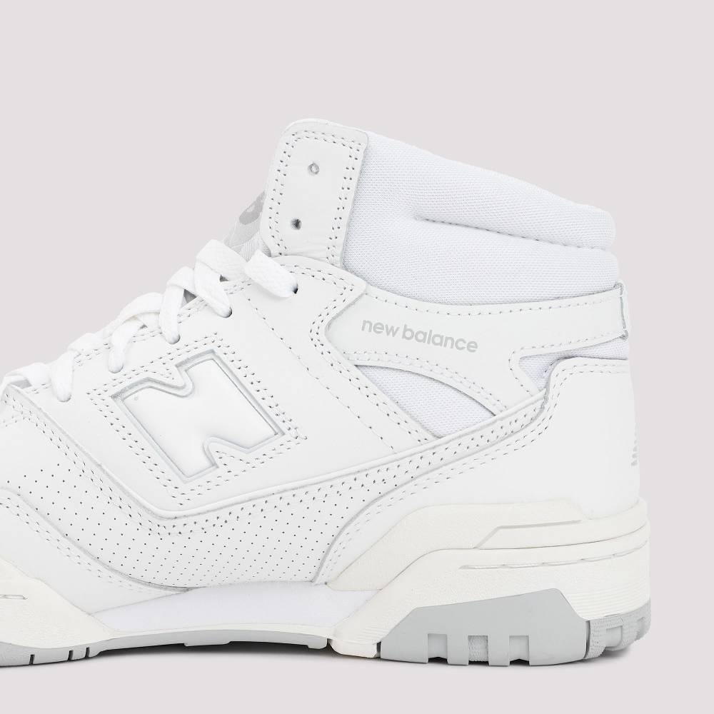 ﻿NEW BALANCE  Sneakers Alte Bianche in Pelle Uomo New Balance 650 Sconto