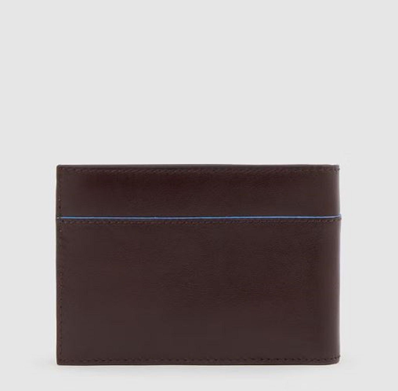 PIQUADRO  Portafoglio Piquadro in Pelle Marrone Scuro - Compatto ed Elegante Presa
