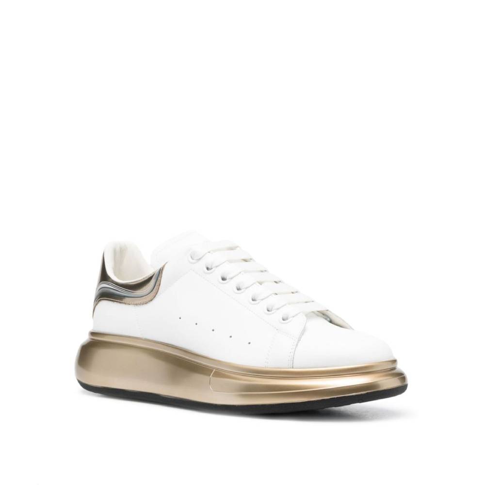 ALEXANDER MCQUEEN  Sneakers di Pelle Bianca Alexander McQueen Uomo Qualità