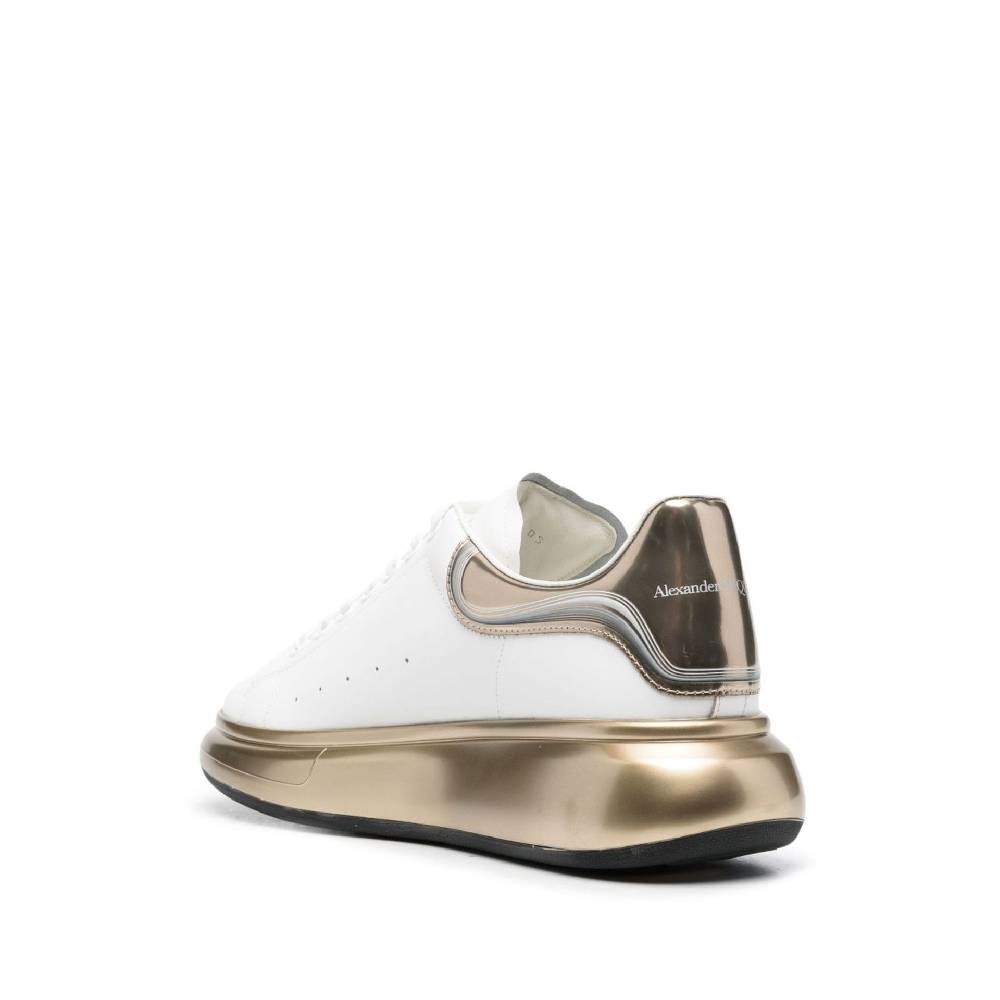 ALEXANDER MCQUEEN  Sneakers di Pelle Bianca Alexander McQueen Uomo Qualità