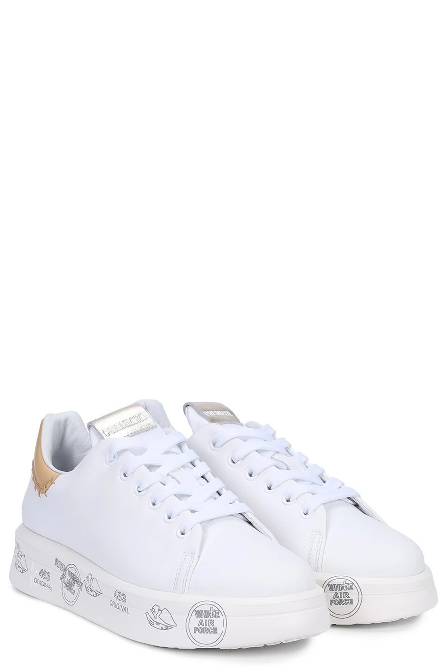PREMIATA  Sneakers di Pelle Multicolore Premiata BELLEVAR6711 per Donne Pezzi Unici