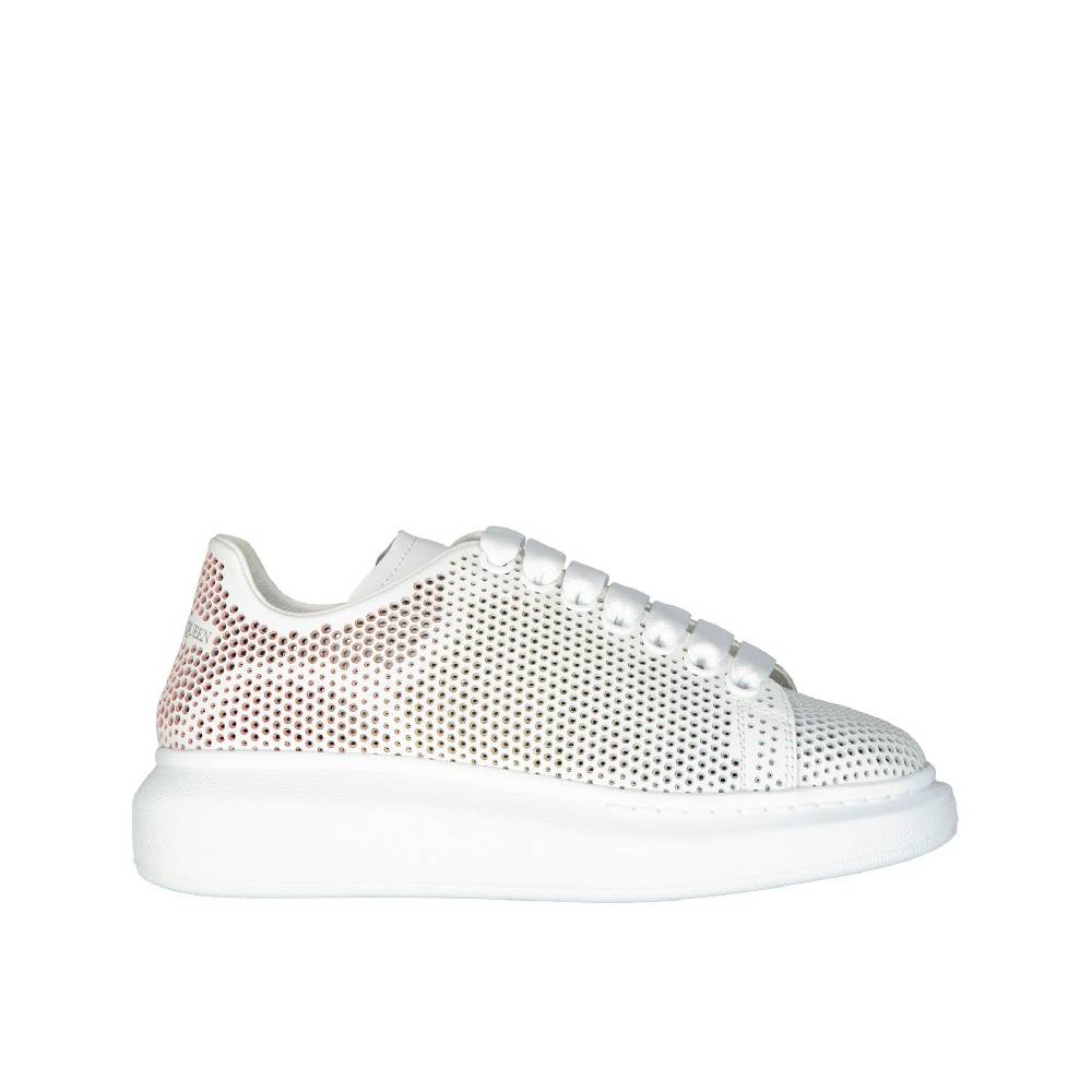 ALEXANDER MCQUEEN Sneakers Oversize in Pelle Bianca Alexander McQueen