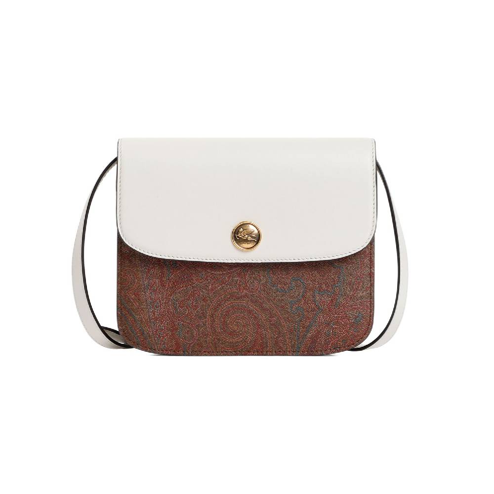 ETRO  Borsa Tracolla ETRO Paisley in Pelle Bianca Offerte