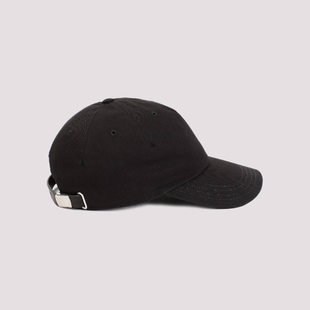 ALEXANDER MCQUEEN  Cappellino in Cotone con Logo Ricamato Alexander McQueen - Nero Italia