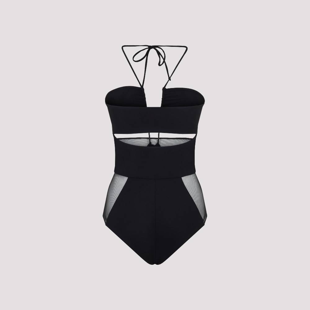 NENSI DOJAKA  Costume Intero Nero con Tagli Nensi Dojaka Pezzi Unici
