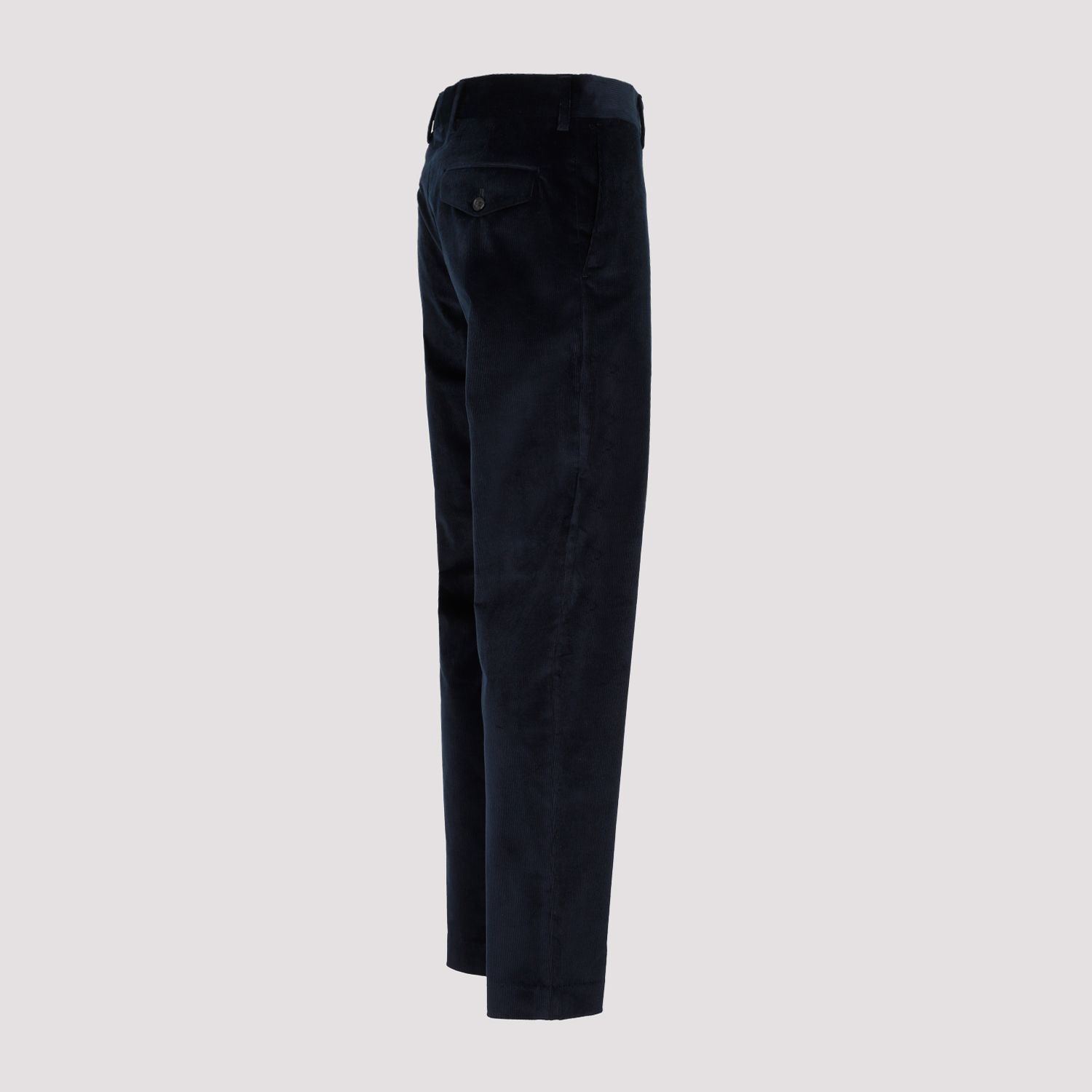 PAUL SMITH  Pantaloni in Velluto Cotone e Lana Blu Navy Paul Smith Hotsell