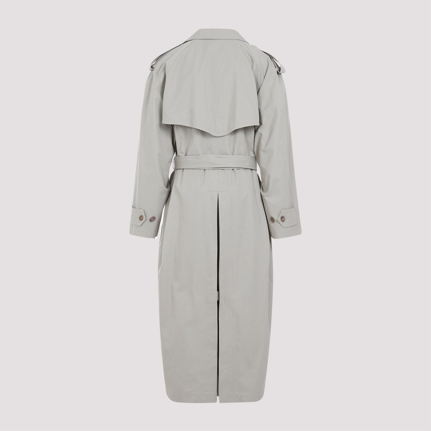 BALENCIAGA  Cappotto Cotone Beige Militare Balenciaga Donna Qualità Garantita