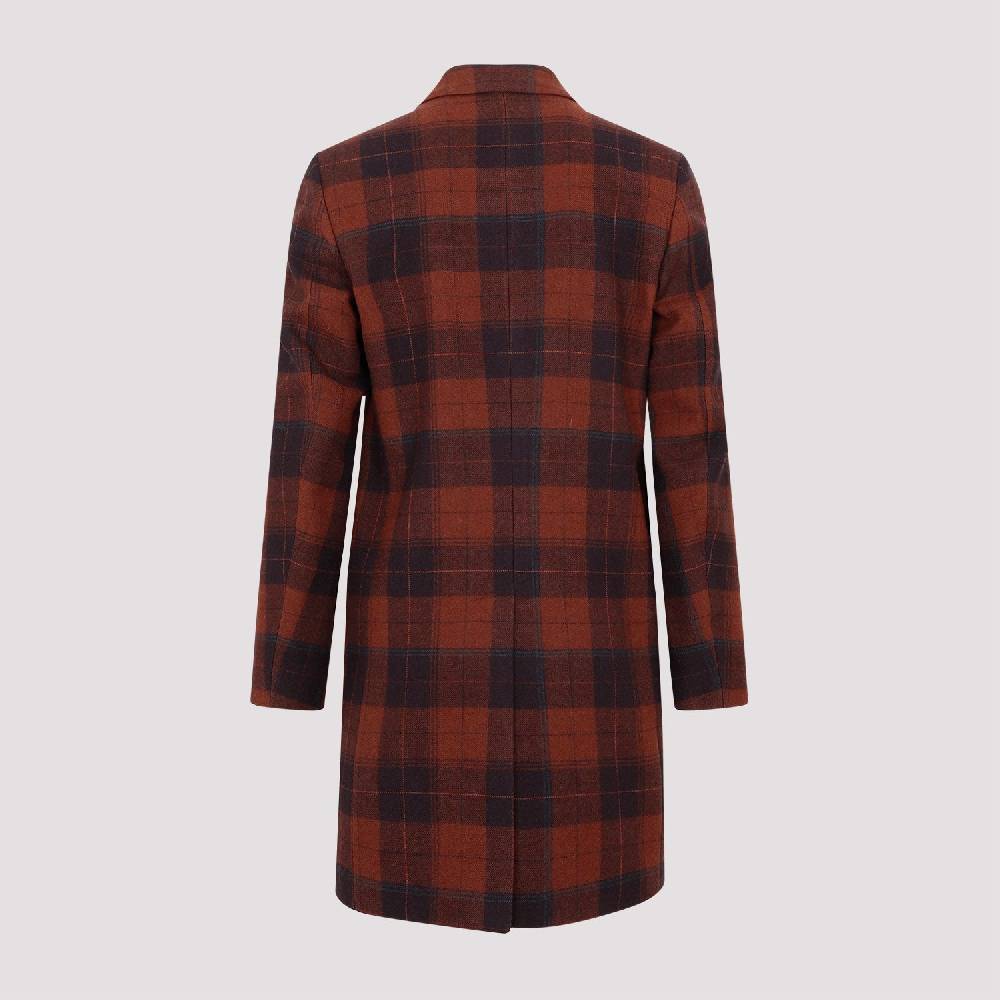 PAUL SMITH  Soprabito di Lana Rosso da Uomo Paul Smith Saldi Di Fabbrica