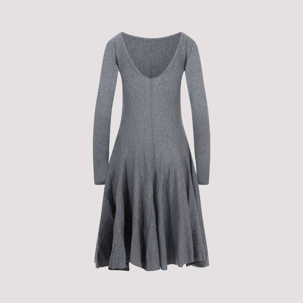 KHAITE  Abito Svasato in Lana Vergine Grigio KHAITE da Donna Convenienza