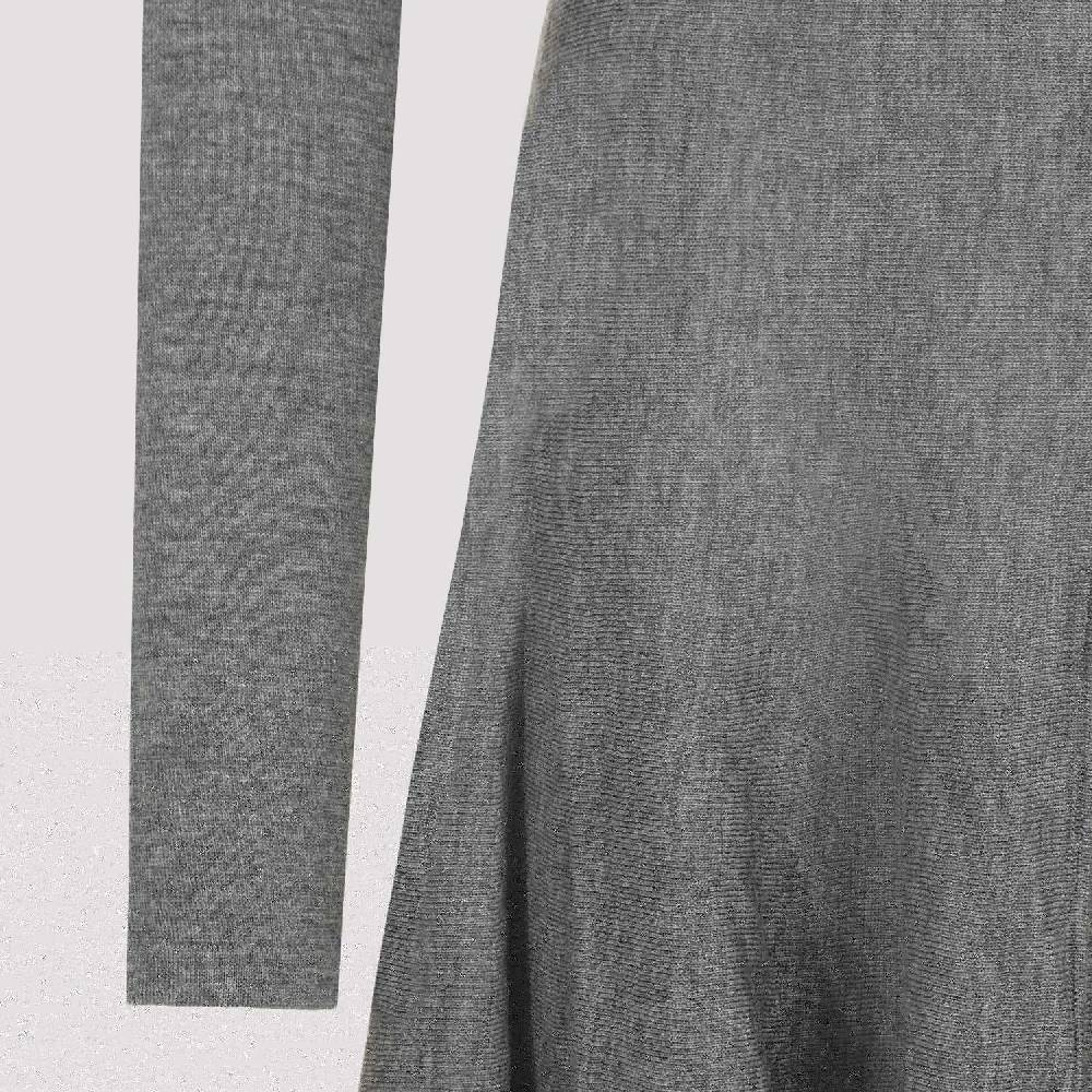KHAITE  Abito Svasato in Lana Vergine Grigio KHAITE da Donna Convenienza