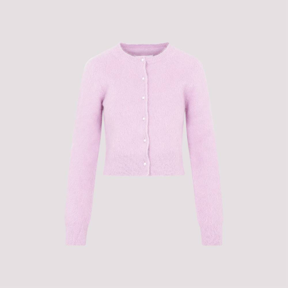 MAISON MARGIELA  Cardigan in Angora Rosa e Viola MAISON MARGIELA Offerta