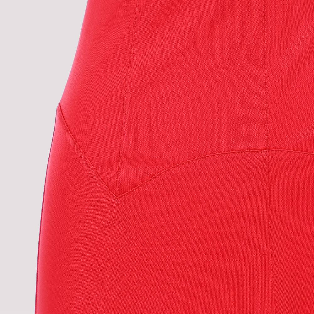 LANVIN  Abito Midi Rosso A-Line Senza Maniche Lanvin Outlet