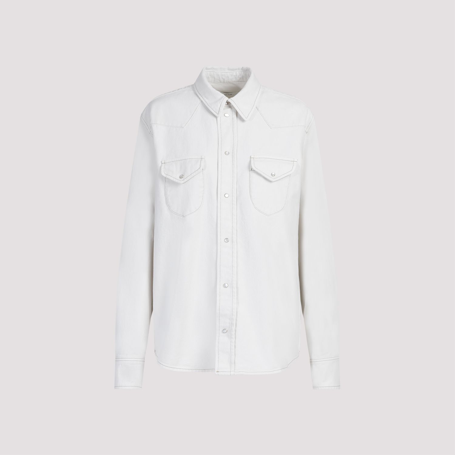 BALLY  Camicia Classica da Donna BALLY in Cotone Color Osso Vendita Economica