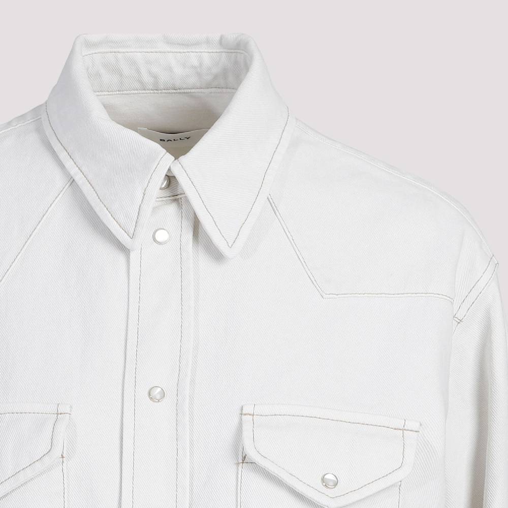 BALLY  Camicia Classica da Donna BALLY in Cotone Color Osso Vendita Economica