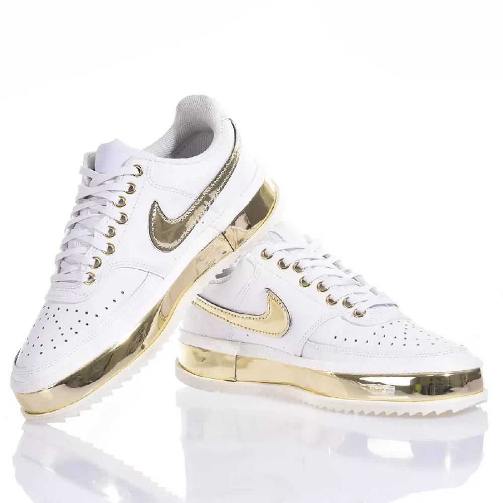 NIKE  Sneakers Nike Court Vision in Bianco Oro - Eco-Pelle Vendita