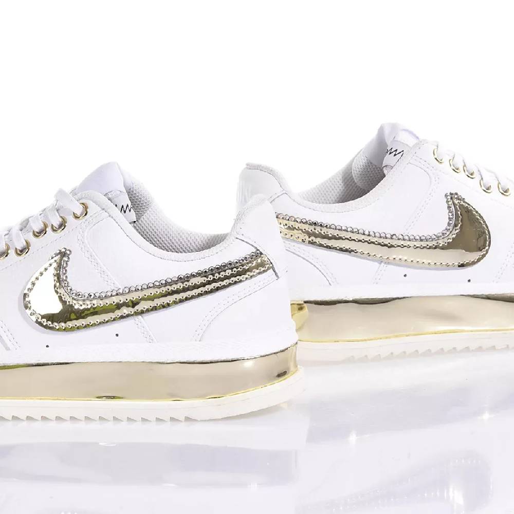NIKE  Sneakers Nike Court Vision in Bianco Oro - Eco-Pelle Vendita