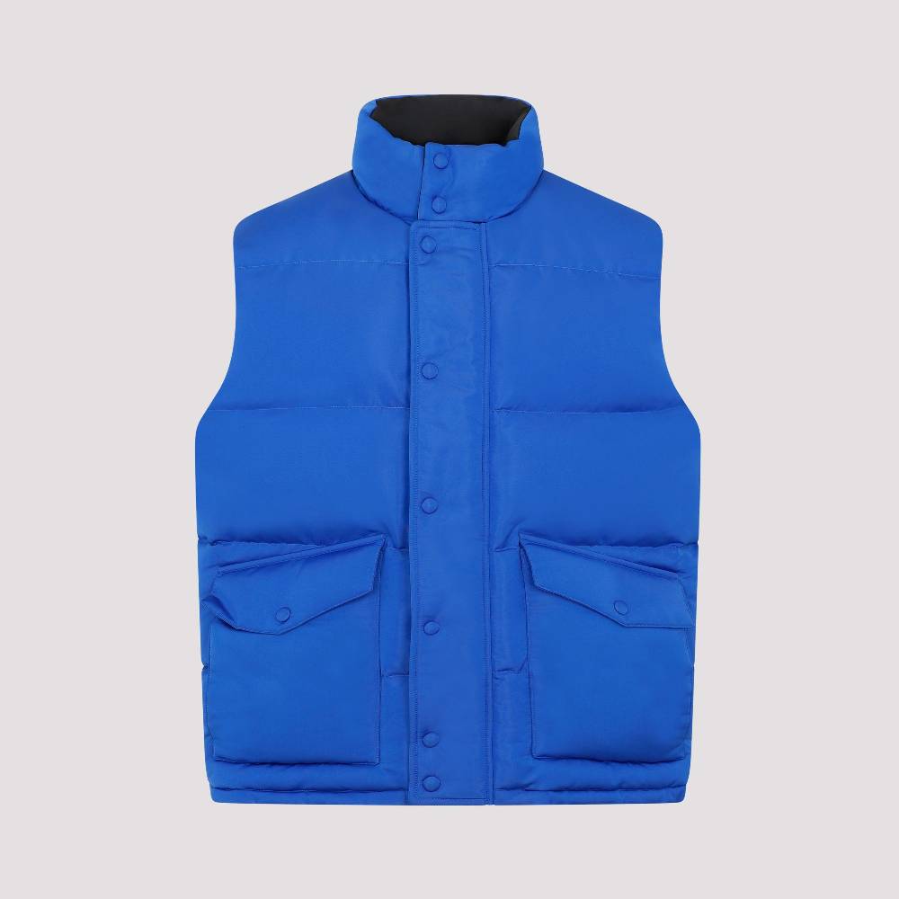 ALEXANDER MCQUEEN  Gilet Imbottito Ultramarino Alexander McQueen - Giacca Blu in Poliestere Uomo Fino Al -60%