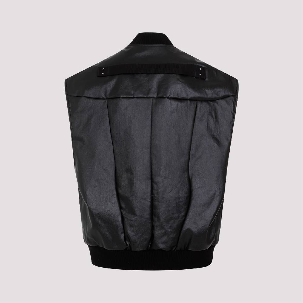 RICK OWENS  Gilet Trapuntato Nero in Cotone Rick Owens Shopping Online