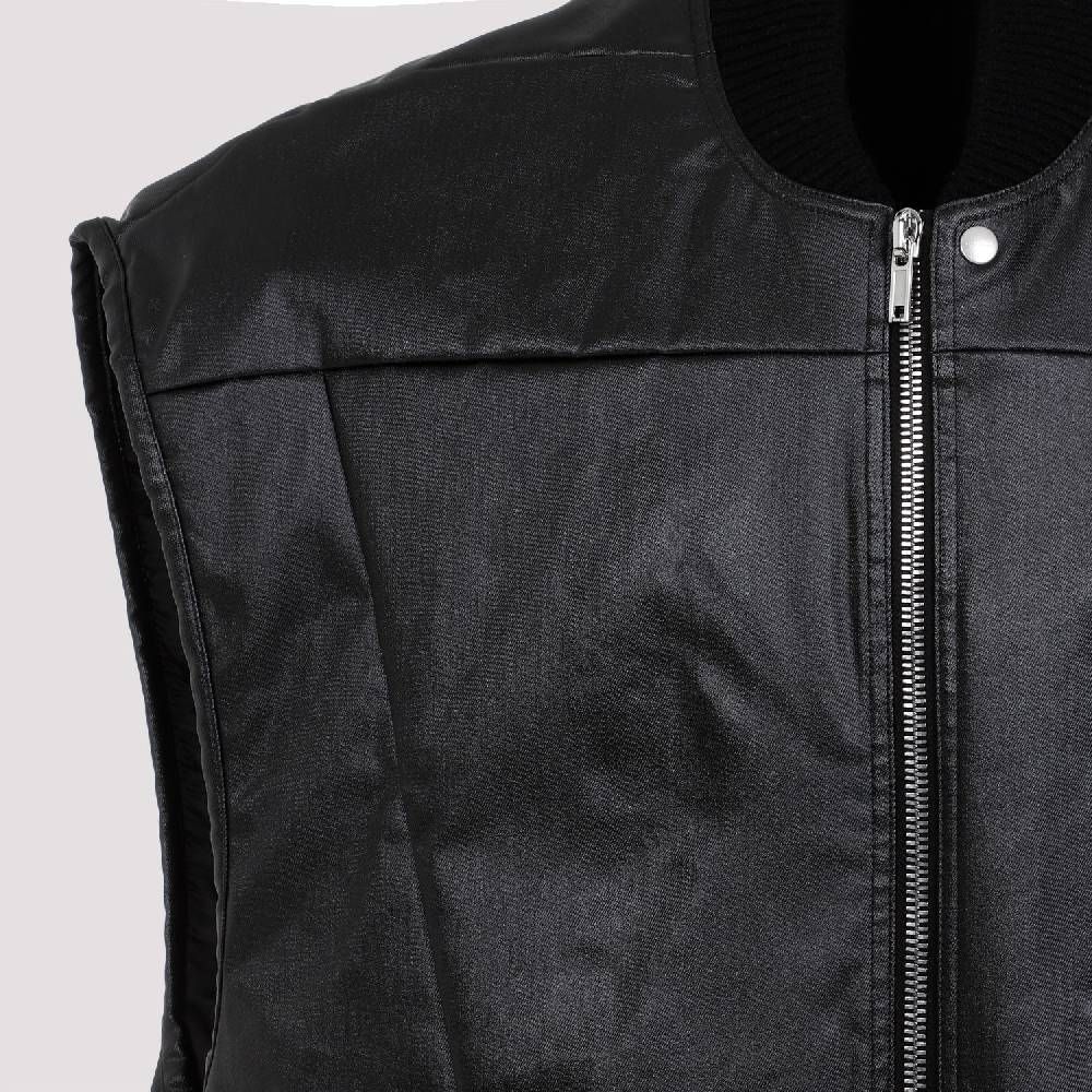 RICK OWENS  Gilet Trapuntato Nero in Cotone Rick Owens Shopping Online