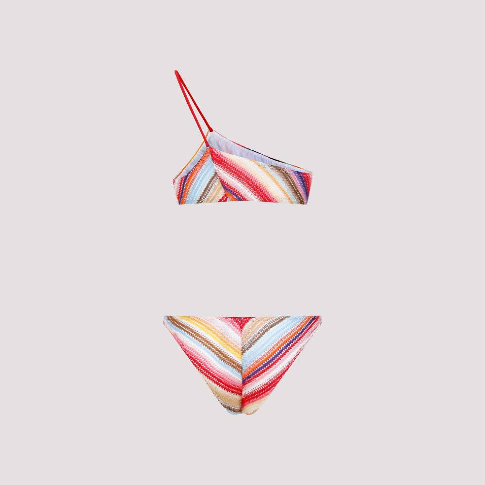 MISSONI  Bikini a Righe Monospalla Missoni in Viscosa Affare Del Giorno
