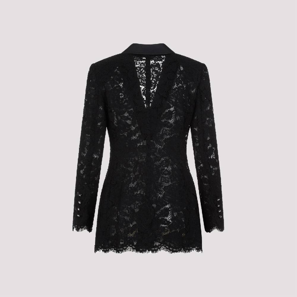 DOLCE & GABBANA  Giacca Pizzo Cotone Nero Dolce & Gabbana Prezzo Ridotto