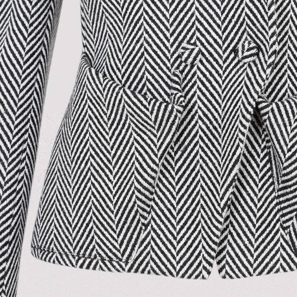 TOM FORD  Giacca Acetato Chevron Nera Tom Ford - Doppiopetto Donna Convenienza