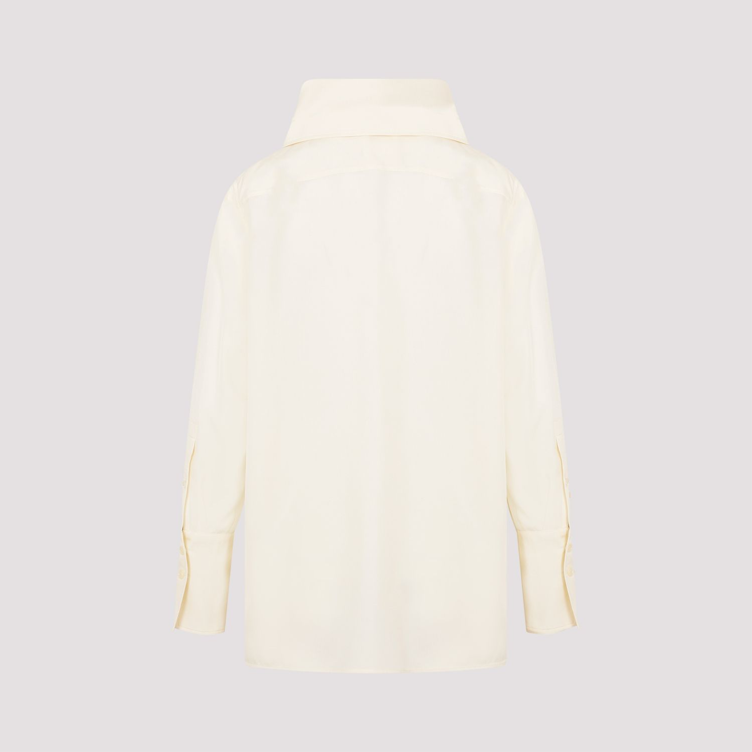 GIVENCHY  Blusa Givenchy in Seta Bianca con Fiocco Novità
