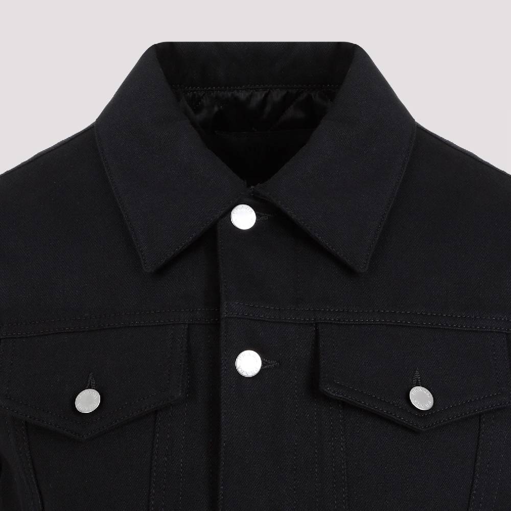 PRADA  Gilet di Jeans Nero in Cotone PRADA - Panciotto Senza Maniche Uomo Presa