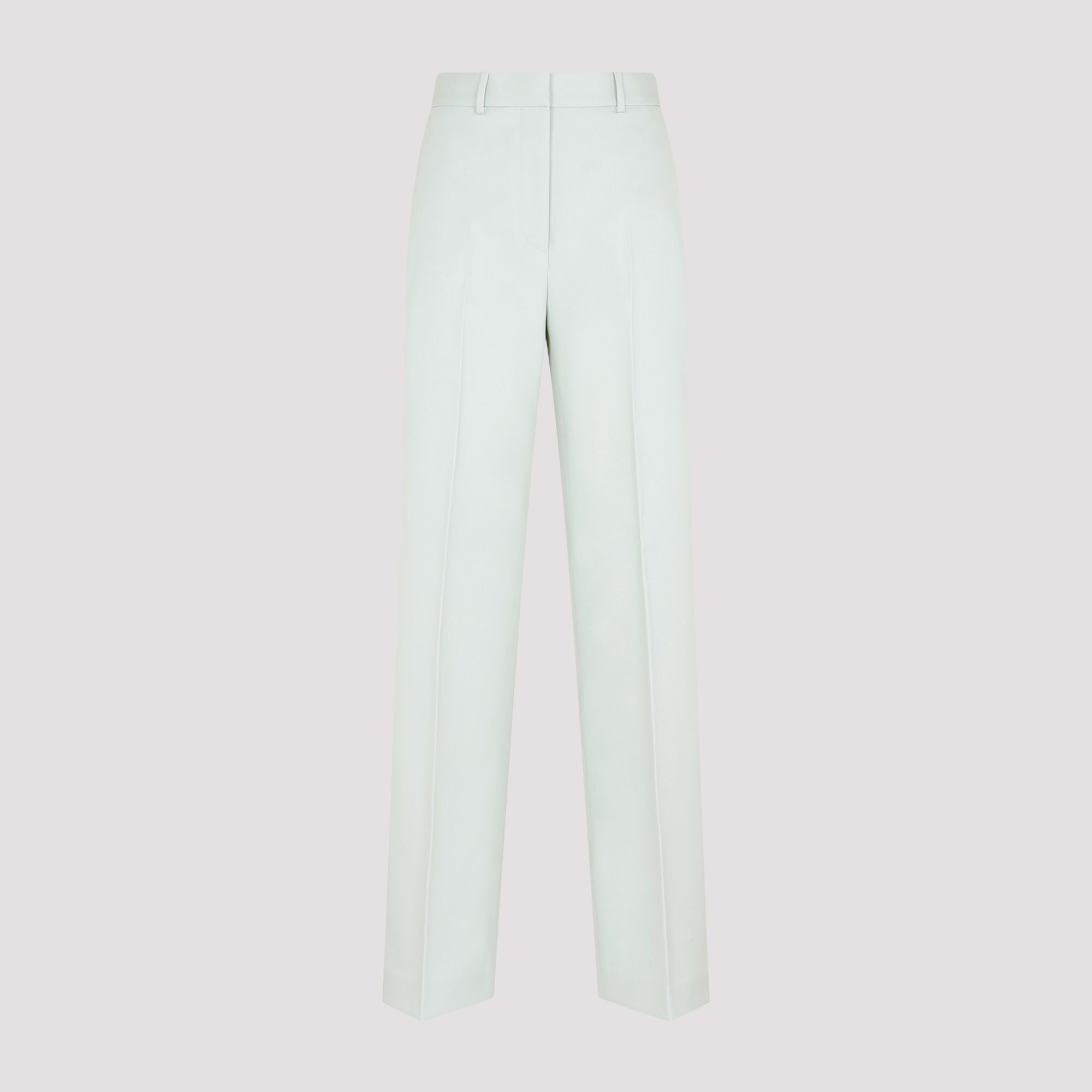 LANVIN  Pantaloni Larghi in Lana Verde Salvia Lanvin - Abbigliamento Donna Vendita Calda