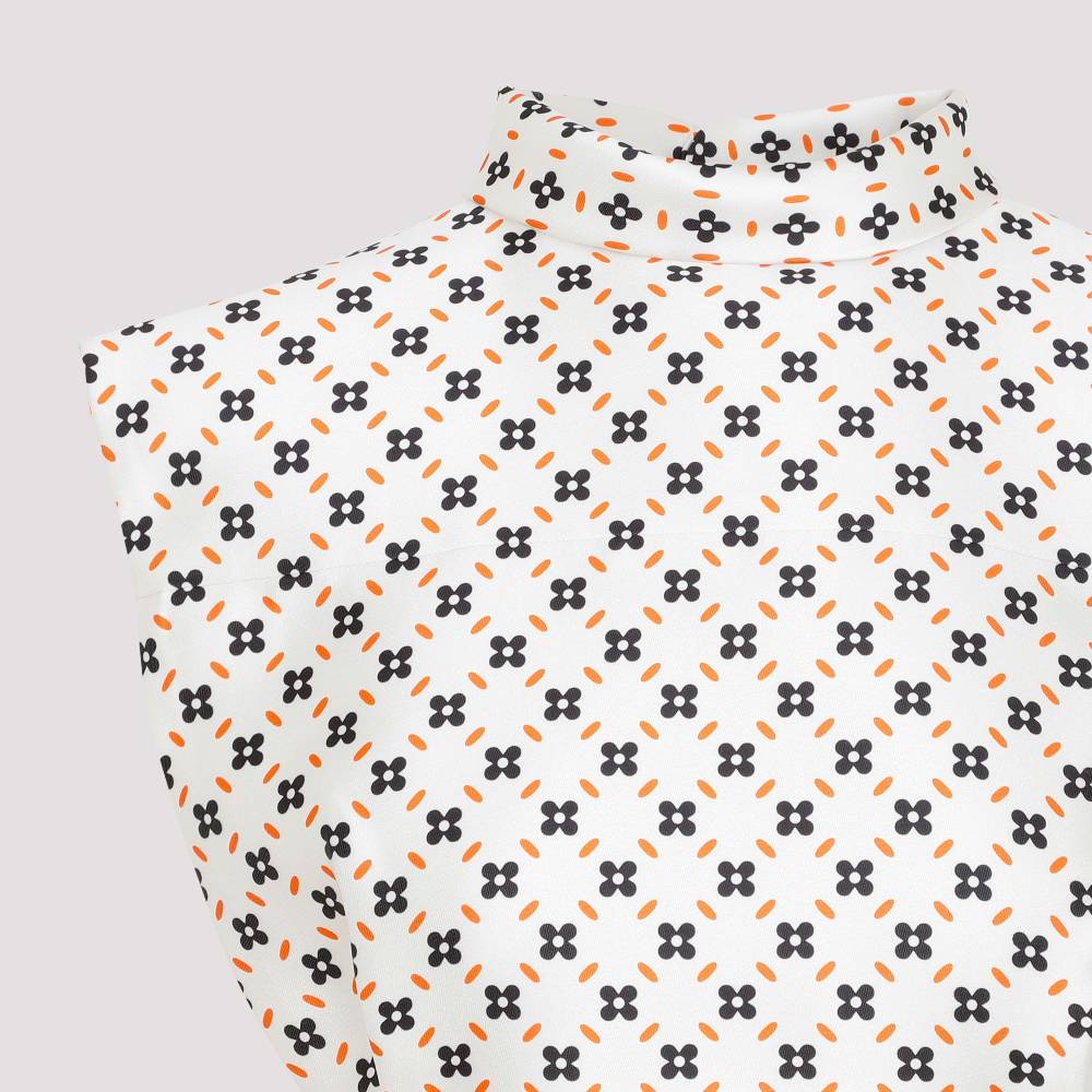 LANVIN  Top Senza Maniche con Collo Alto Floreale LANVIN Vendita Economica