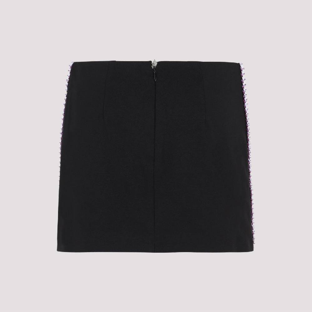 ATTICO  Minigonna Attico con Paillettes Rosa & Viola Saldi Di Fabbrica